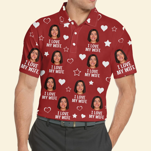 I Love My Wife - Gift For Husband, Boyfriend - Personalized Polo Shirt