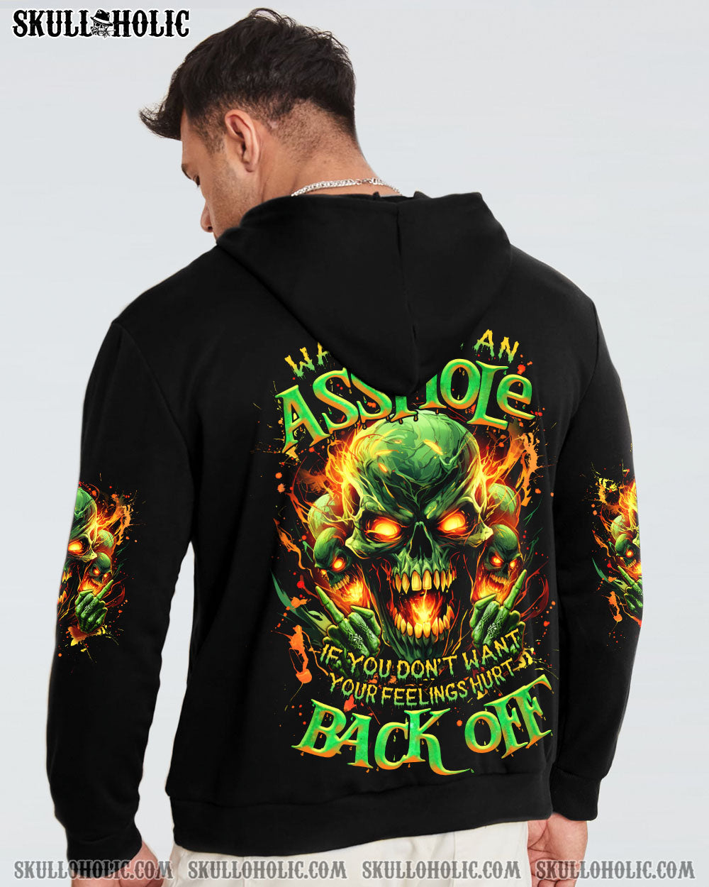 Warning I_E2_80_99m an Asshole If You Don_E2_80_99t Want Your Feelings Hurt Back Off Back Off Skull AOP Shirts _13_ 4luGC