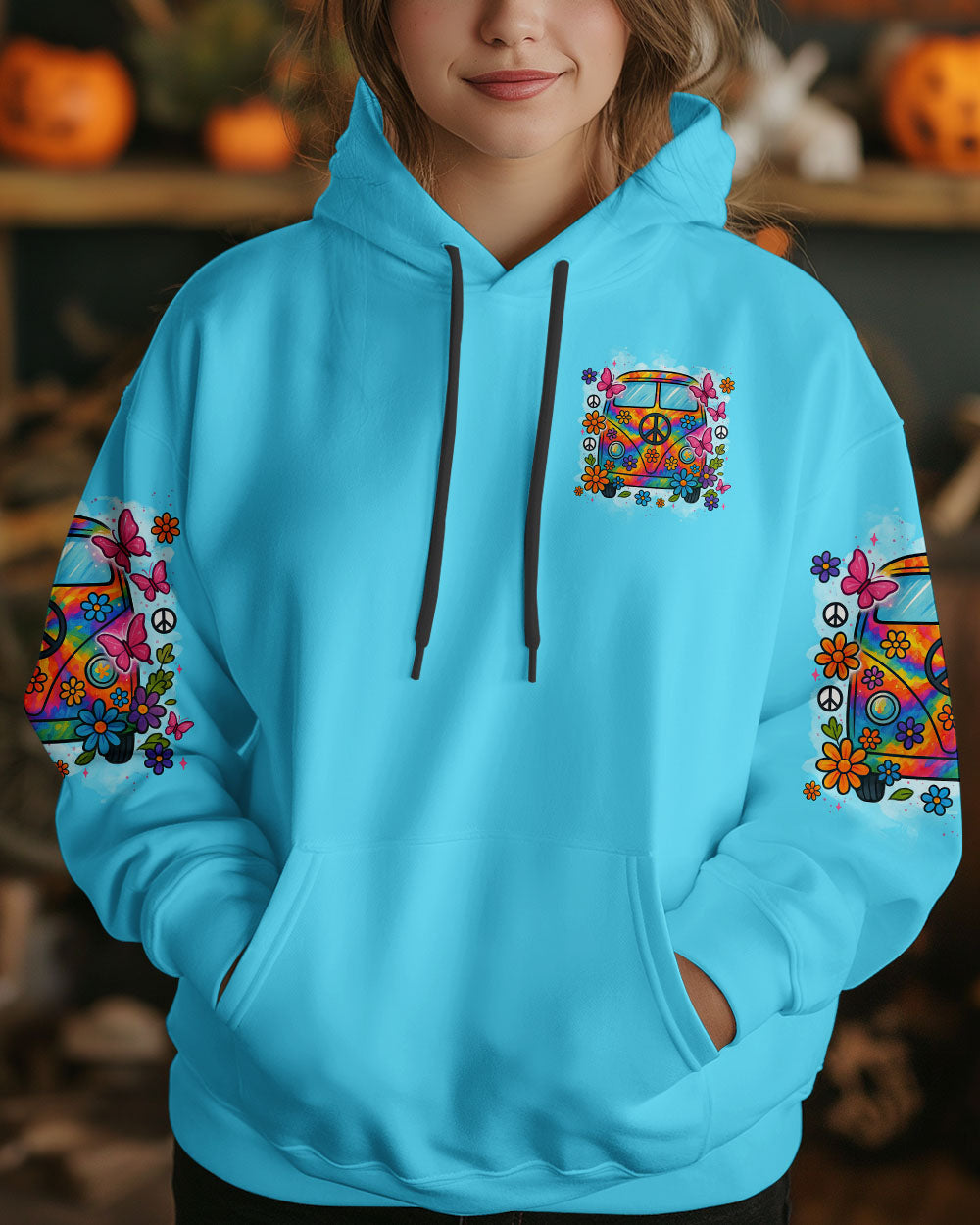 Well I_E2_80_99m Older Now But I_E2_80_99m Still Runnin_E2_80_99 Against the Wind Retro Hippie Van Graphic Tee AOP Shirts _7_ taw41