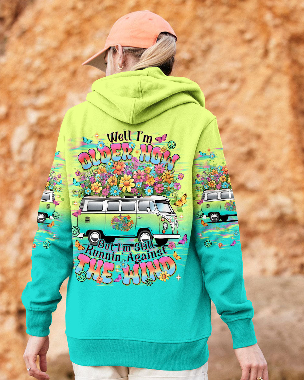 Well I_E2_80_99m Older Now But I_E2_80_99m Still Runnin_E2_80_99 Against the Wind Retro Van and Flower Power AOP Shirts _2_ 6I0hQ