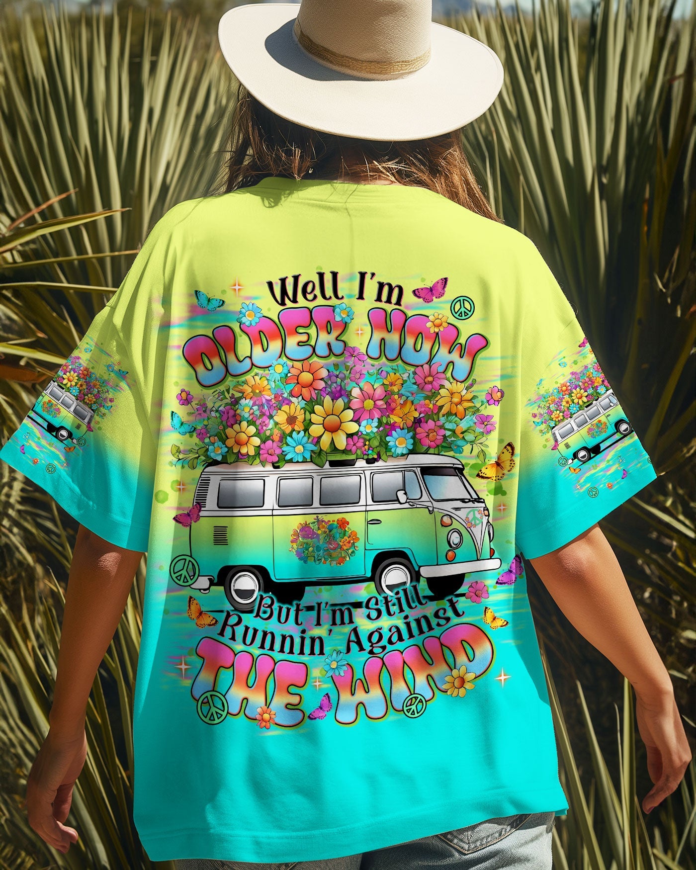 Well I_E2_80_99m Older Now But I_E2_80_99m Still Runnin_E2_80_99 Against the Wind Retro Van and Flower Power AOP Shirts _4_ ZoGNb