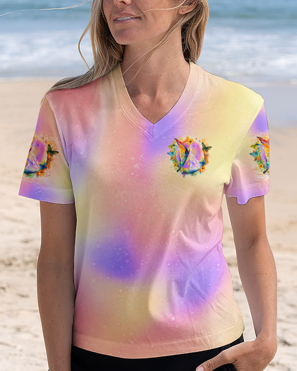 When Butterflies Appear Angels Are Near Memorial Butterfly AOP Shirts _12_ KRLYL