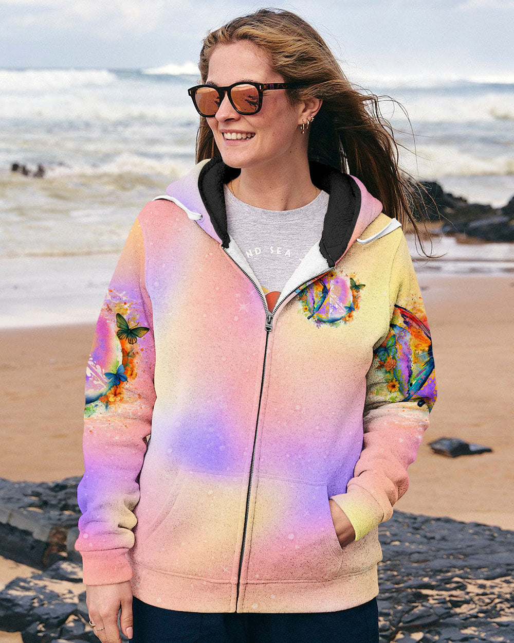 When Butterflies Appear Angels Are Near Memorial Butterfly AOP Shirts _4_ 0llET