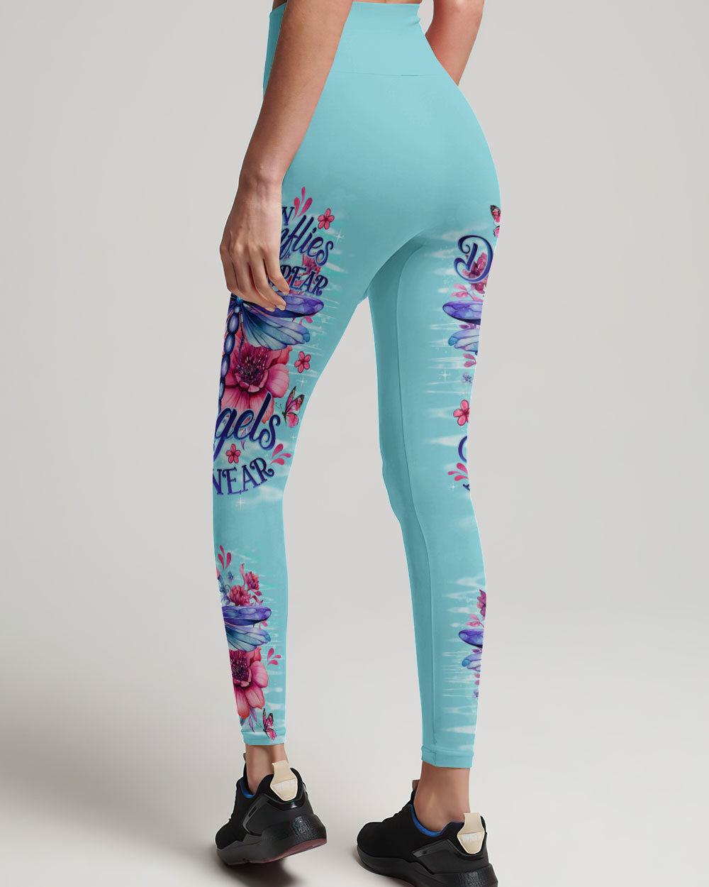 When Dragonflies Appear Angels Are Near Inspirational Floral Design AOP Shirts _14_ 4wclR