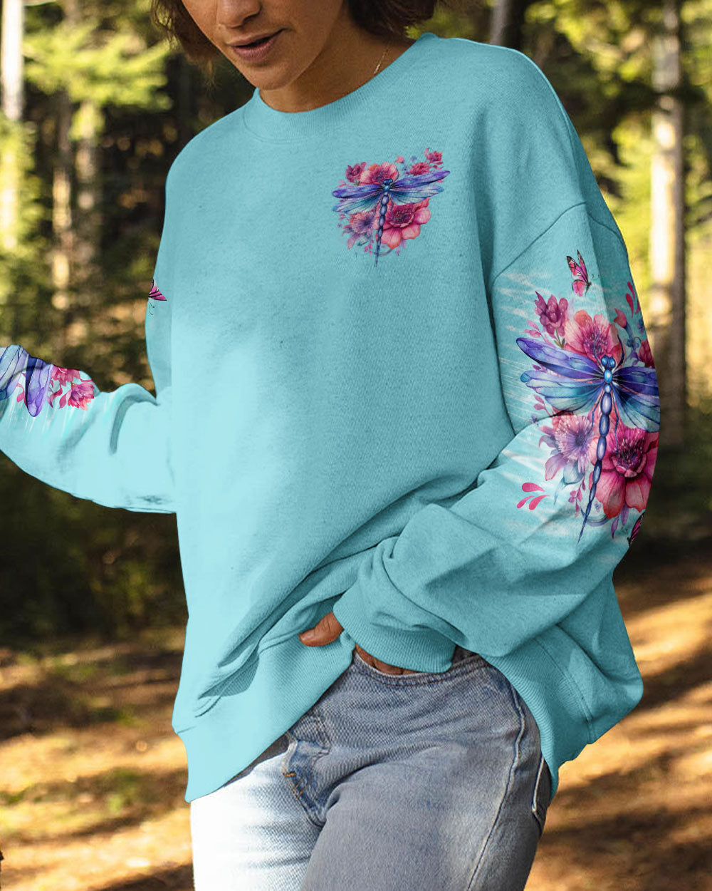 When Dragonflies Appear Angels Are Near Inspirational Floral Design AOP Shirts _6_ HMAUm