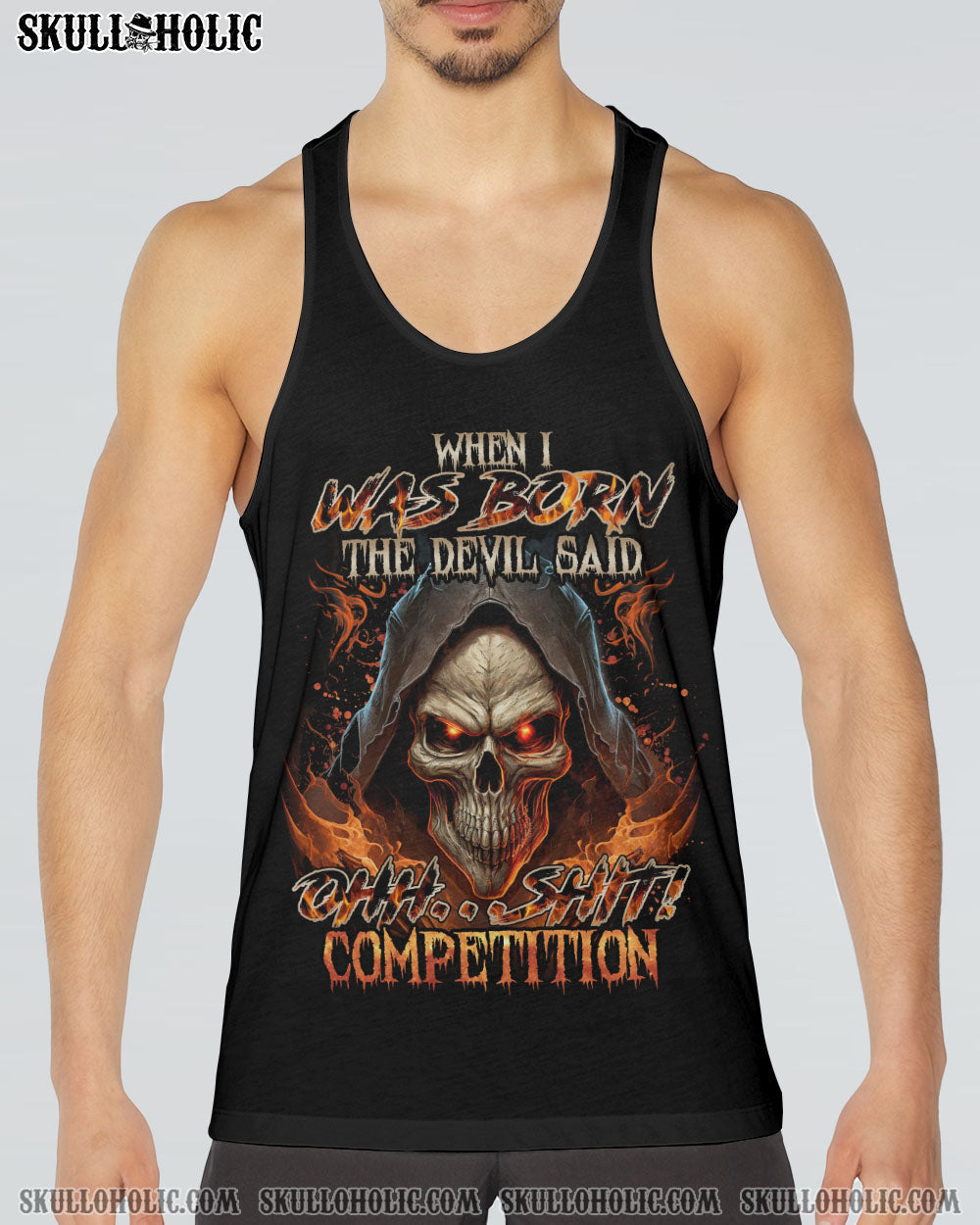 When I Was Born The Devil Said Ohh Sht Competition Grim Reaper Fire Skull AOP Shirts _14_ QtUMM