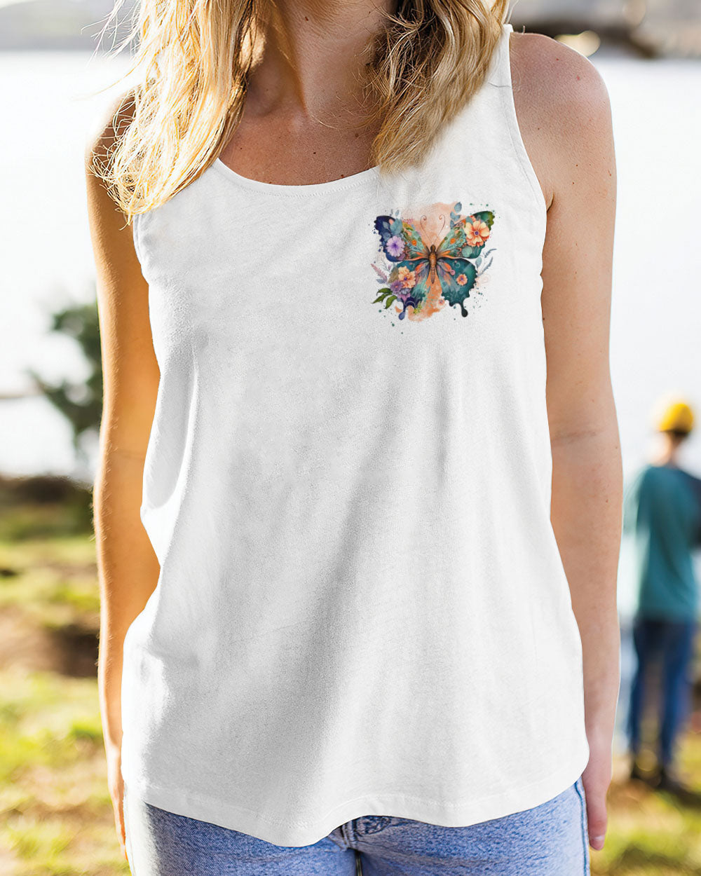 Whisper Words of Wisdom Let It Be Butterfly Floral Design AOP Shirts _6_ OWaGU