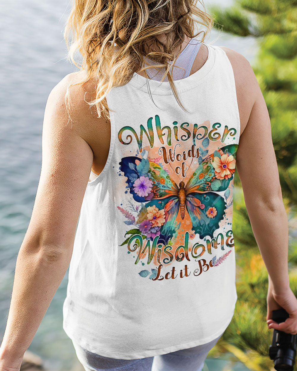 Whisper Words of Wisdom Let It Be Butterfly Floral Design AOP Shirts _7_ 5GZmo