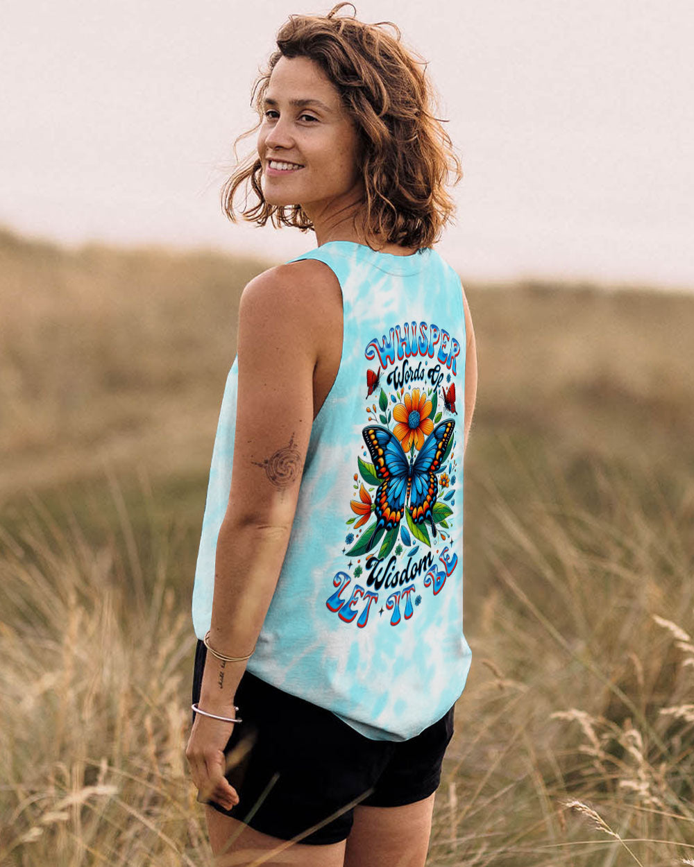 Whisper Words of Wisdom Let It Be Butterfly _26 Sunfloral Tie Dye AOP Shirts _11_ DiVhN