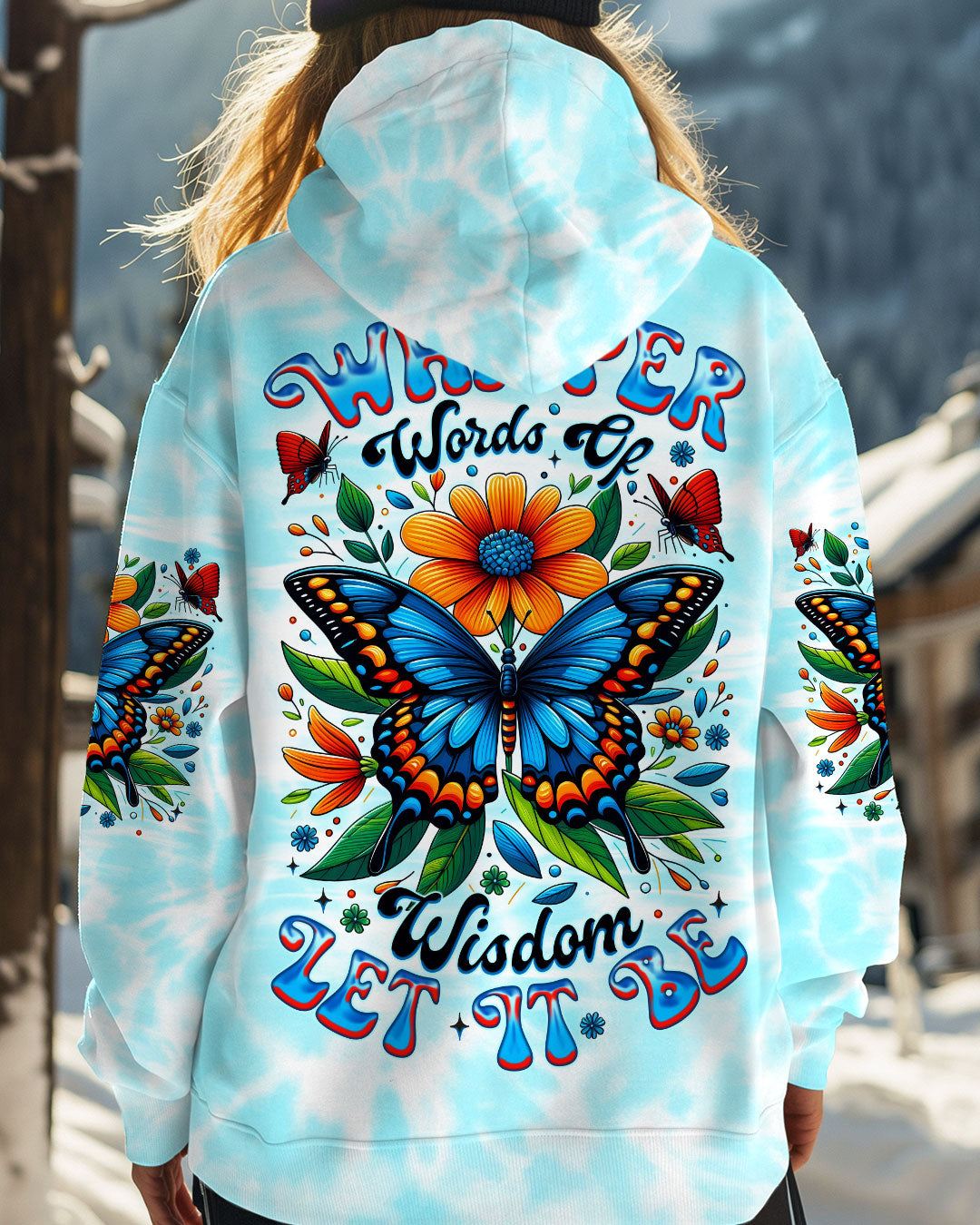 Whisper Words of Wisdom Let It Be Butterfly _26 Sunfloral Tie Dye AOP Shirts _5_ 5qUZX