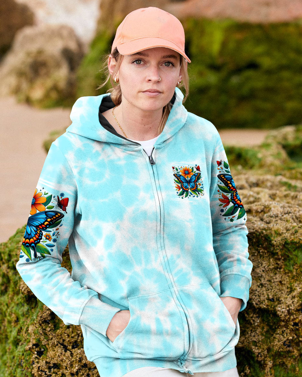 Whisper Words of Wisdom Let It Be Butterfly _26 Sunfloral Tie Dye AOP Shirts _8_ DaYSI