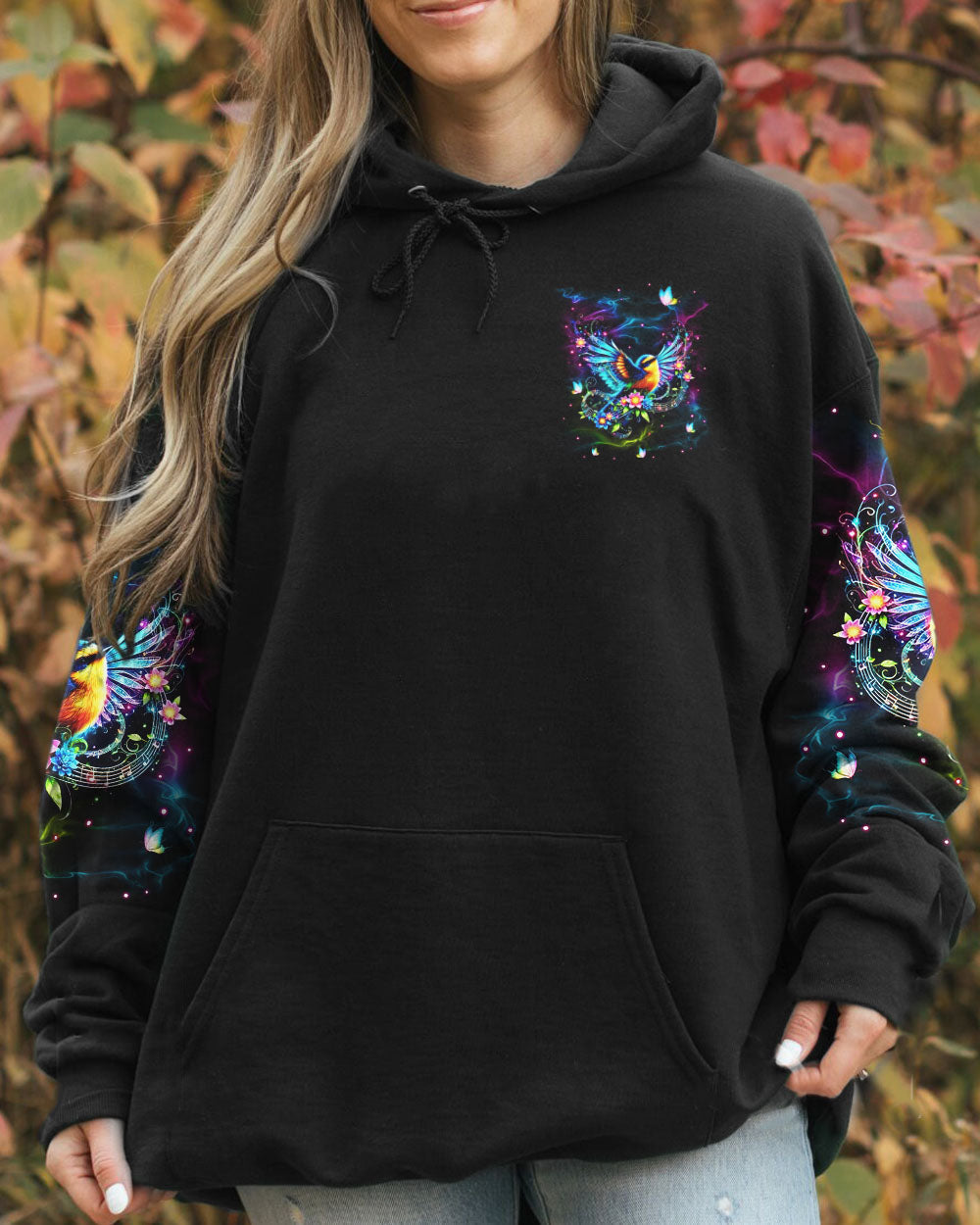 Whisper Words of Wisdom Let It Be Colorful Bird and Music Graphic AOP Shirts _7_ GrI0B