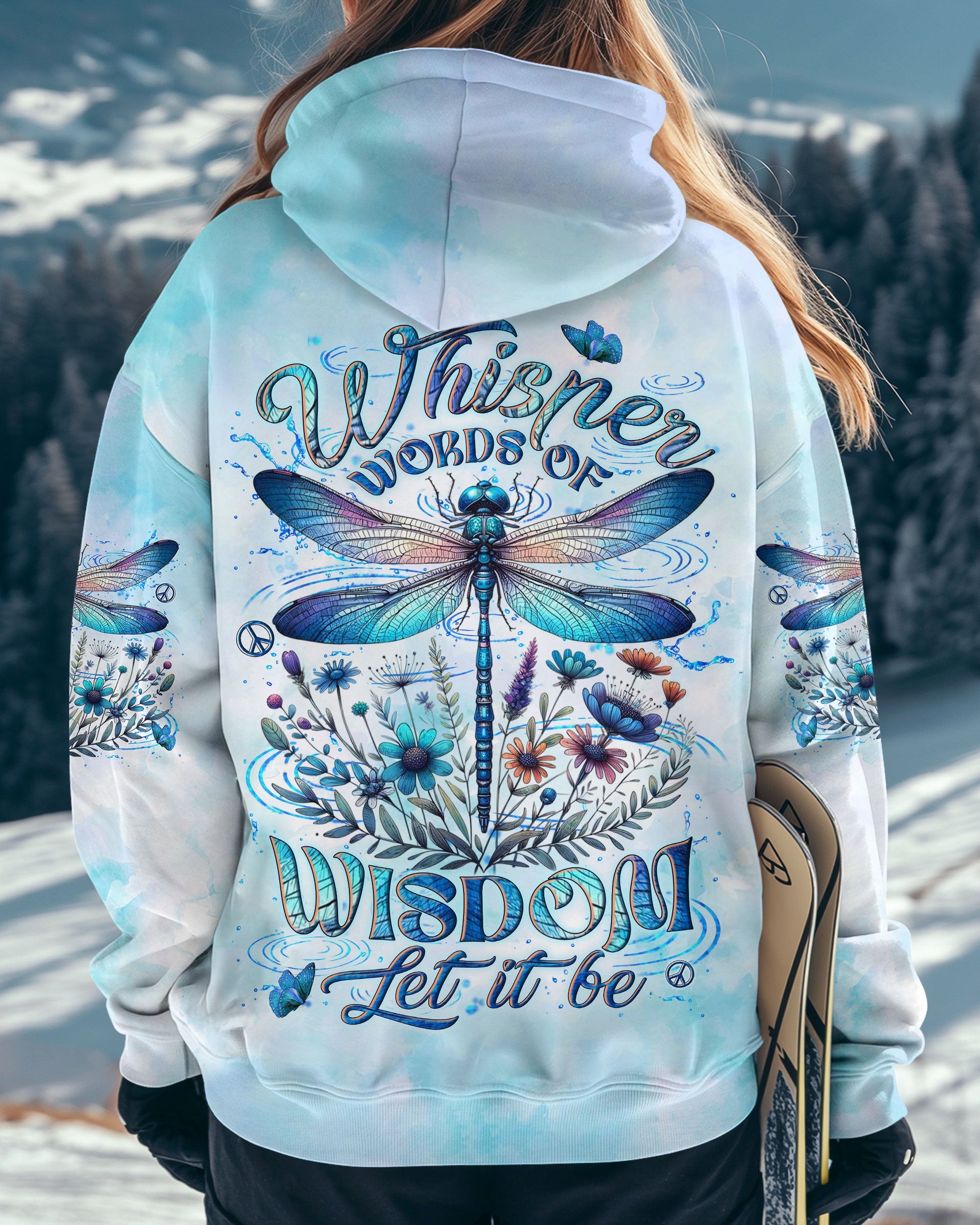Whisper Words of Wisdom Let It Be Dragonfly Blue Tie Dye Floral AOP Shirts _1_ OBNV3