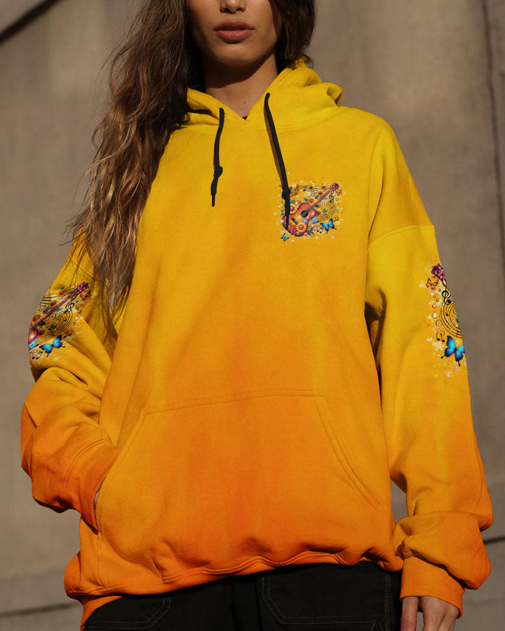 Whisper Words of Wisdom Let It Be Floral Music Guitar AOP Shirts _4_ AQieM