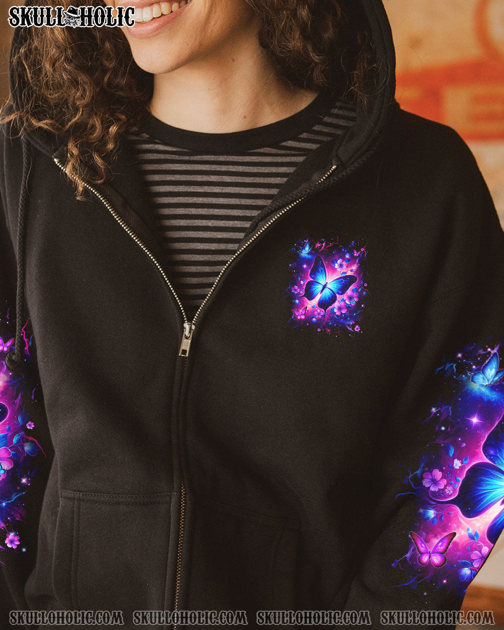 Whisper Words of Wisdom Let It Be Galaxy Butterfly Floral Design AOP Shirts _4_ 9g5nu