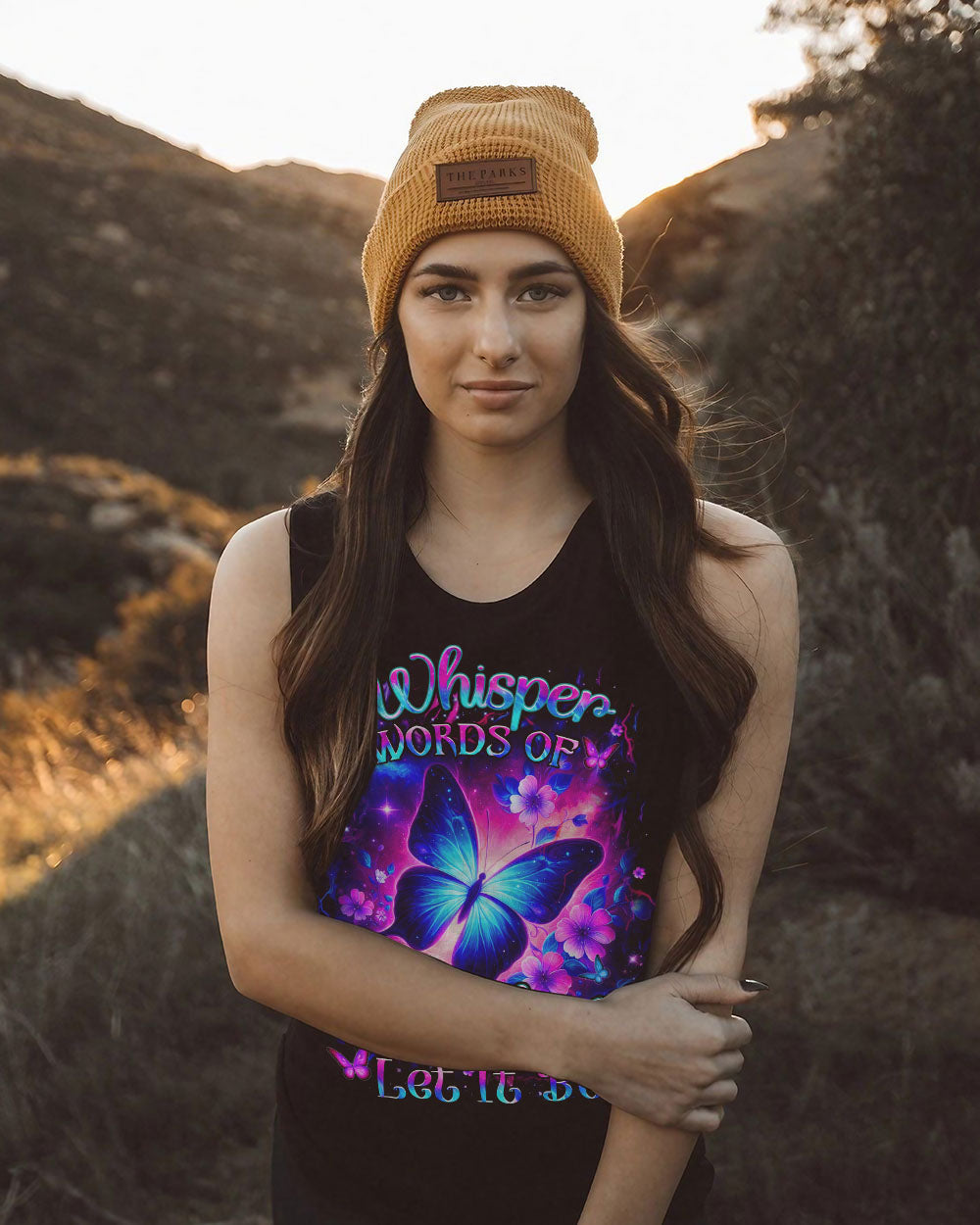 Whisper Words of Wisdom Let It Be Galaxy Butterfly Floral Design AOP Shirts _5_ MfOU1