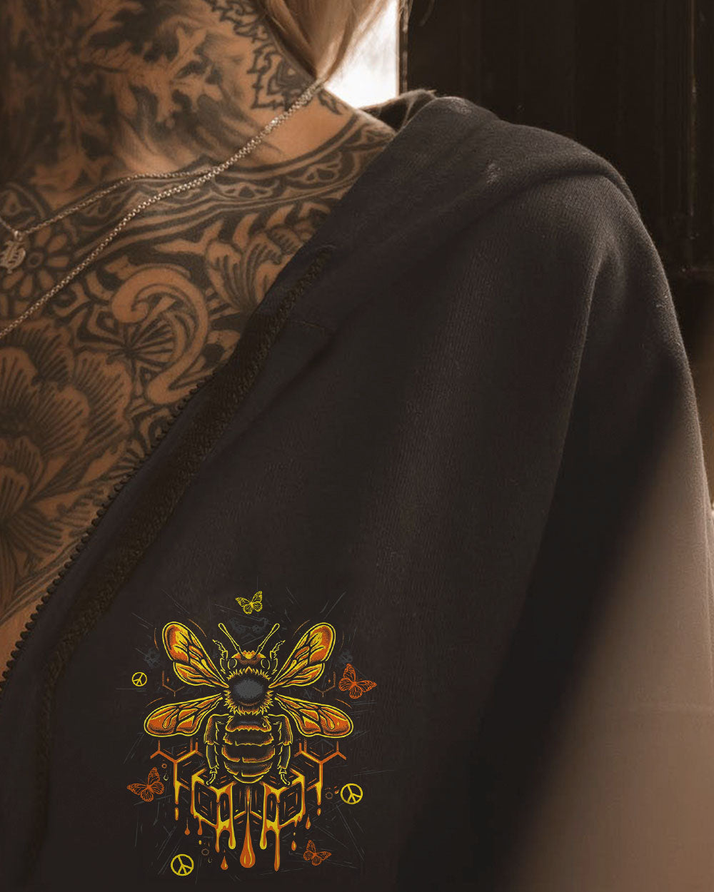 Whisper Words of Wisdom Let It Be Inspirational Bee Nature Graphic AOP Shirts _11_ 51DJD