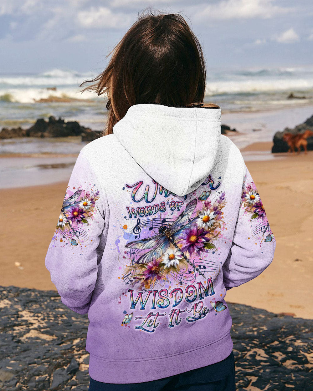 Whisper Words of Wisdom Let It Be Inspirational Music Dragonfly AOP Shirts _5_ zR9Ko