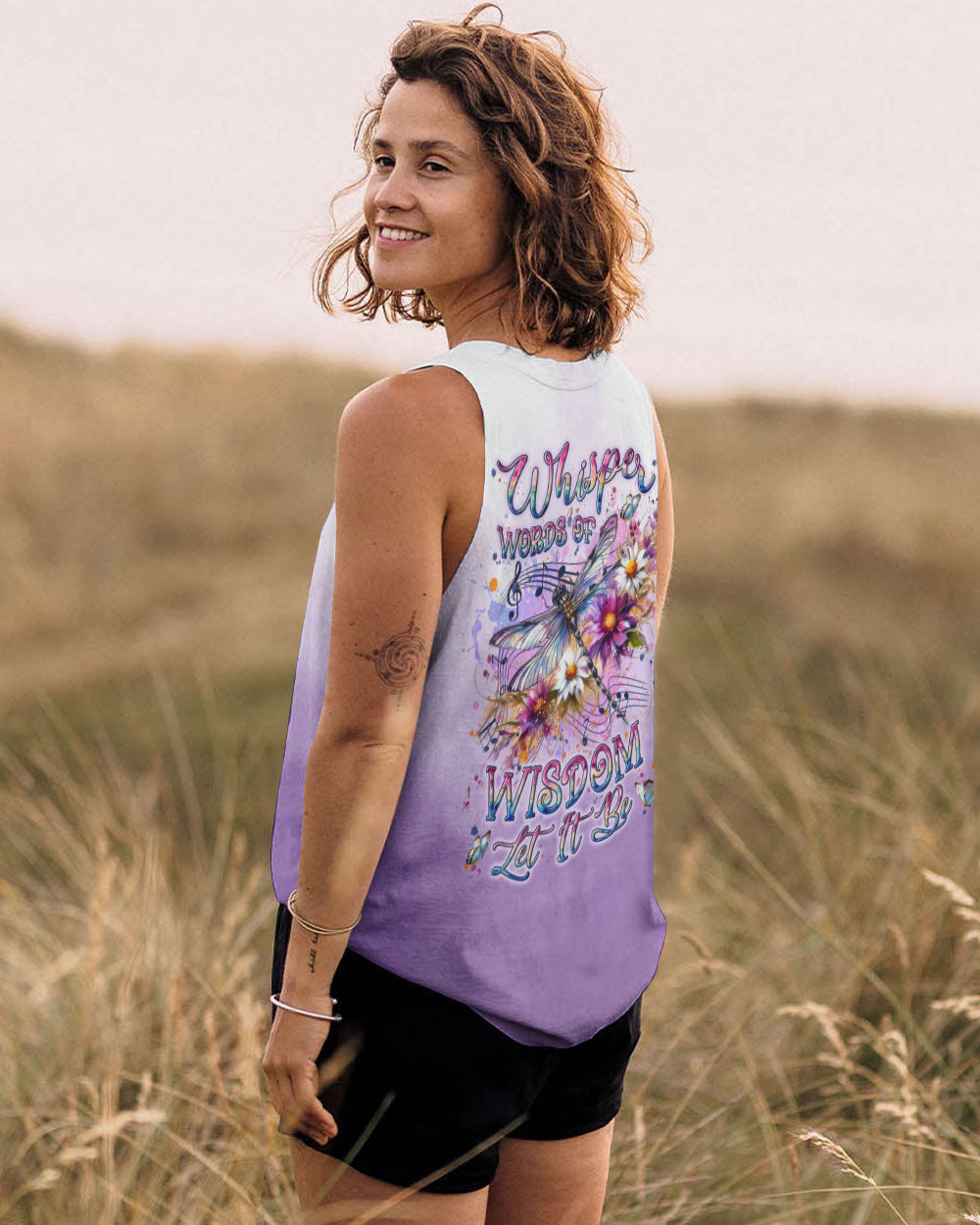 Whisper Words of Wisdom Let It Be Inspirational Music Dragonfly AOP Shirts _8_ NQyLI
