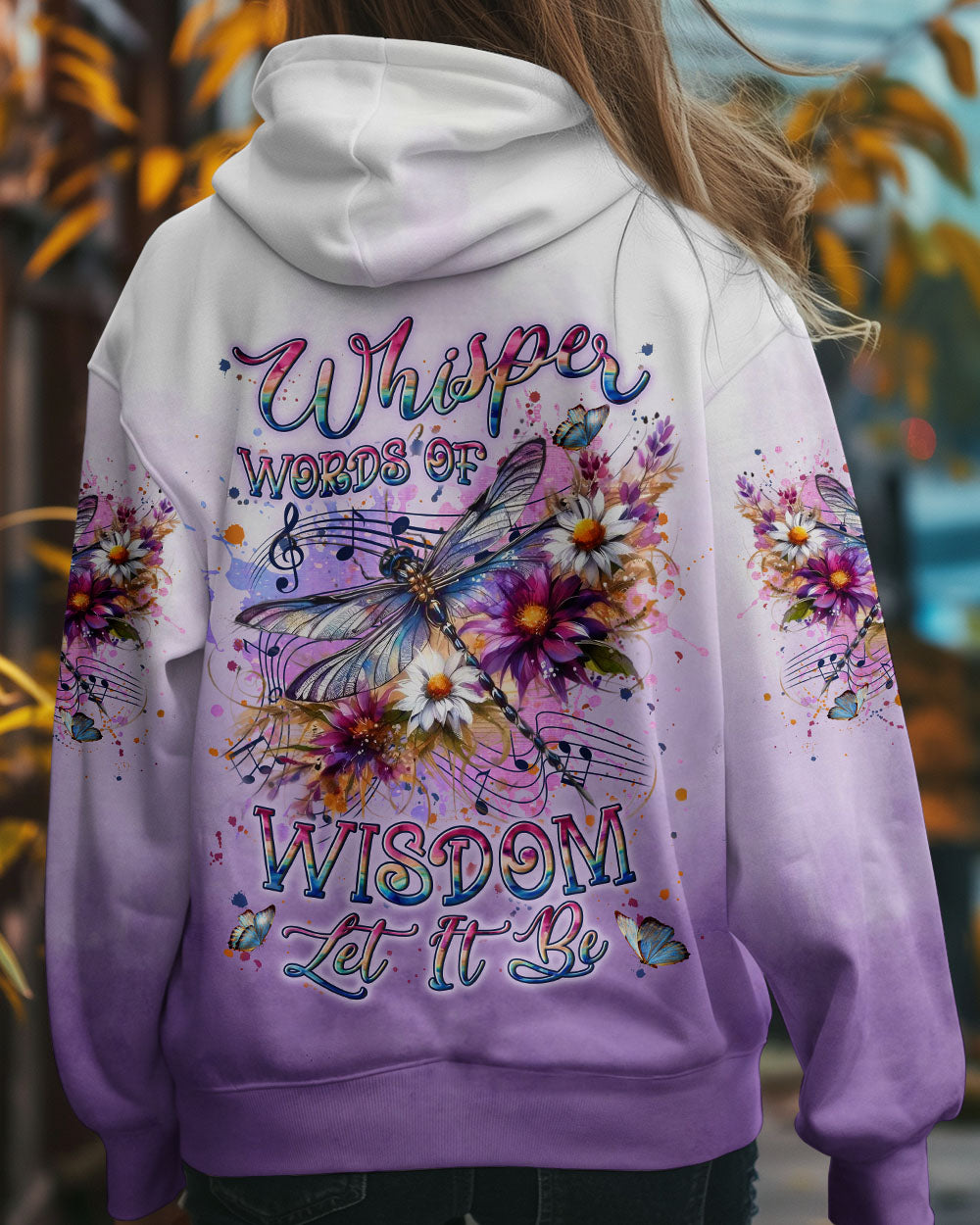 Whisper Words of Wisdom Let It Be Inspirational Music Dragonfly AOP Shirts _9_ bRwD7