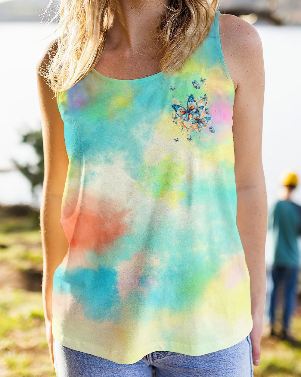 Whisper Words of Wisdom Let It Be Tie Dye Colorful Butterfly AOP Shirts _13_ w4nk4