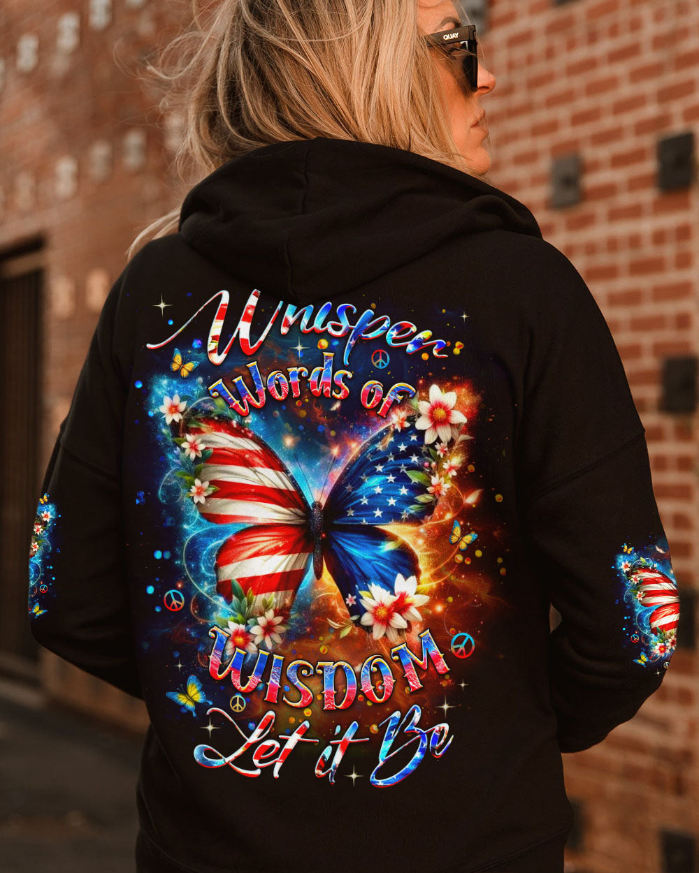 Whisper Words of Wisdom Let It Be USA Flag Butterfly Patriotic AOP Shirts _2_ LomGE