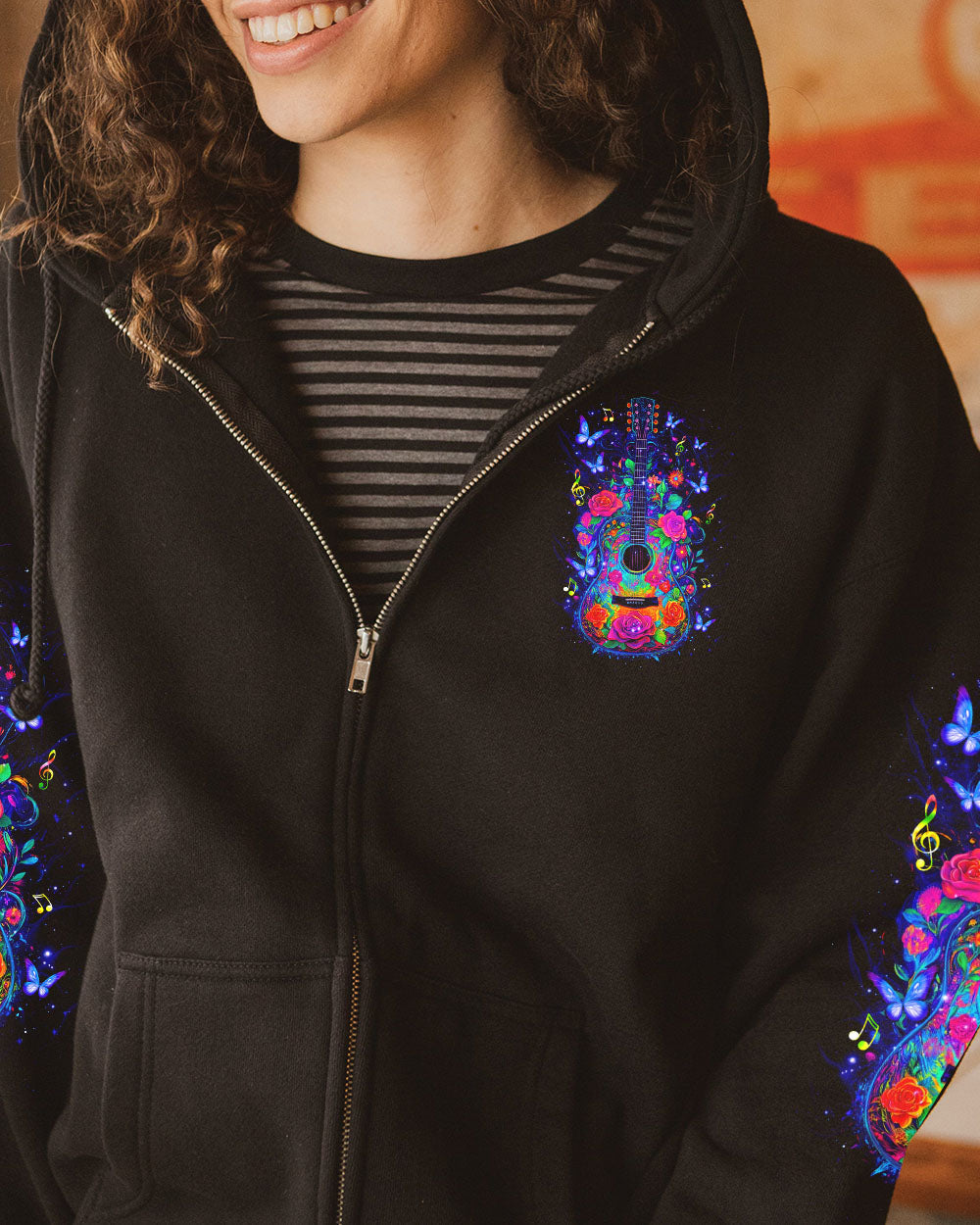 Whisper Words of Wisdom _E2_80_93 Let It Be Colorful Guitar Musical Tee AOP Shirts _10_ qBexu