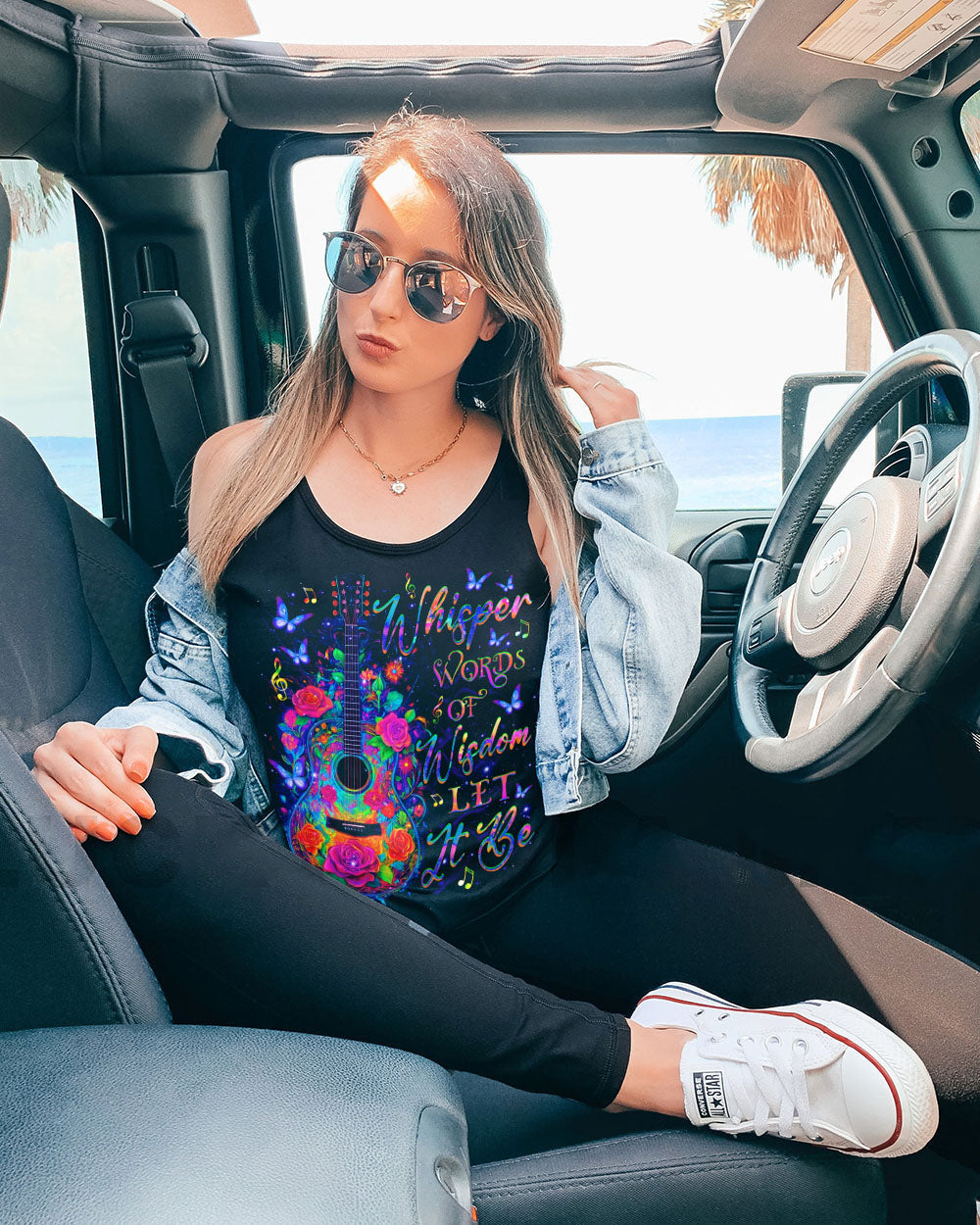 Whisper Words of Wisdom _E2_80_93 Let It Be Colorful Guitar Musical Tee AOP Shirts _11_ YppxL