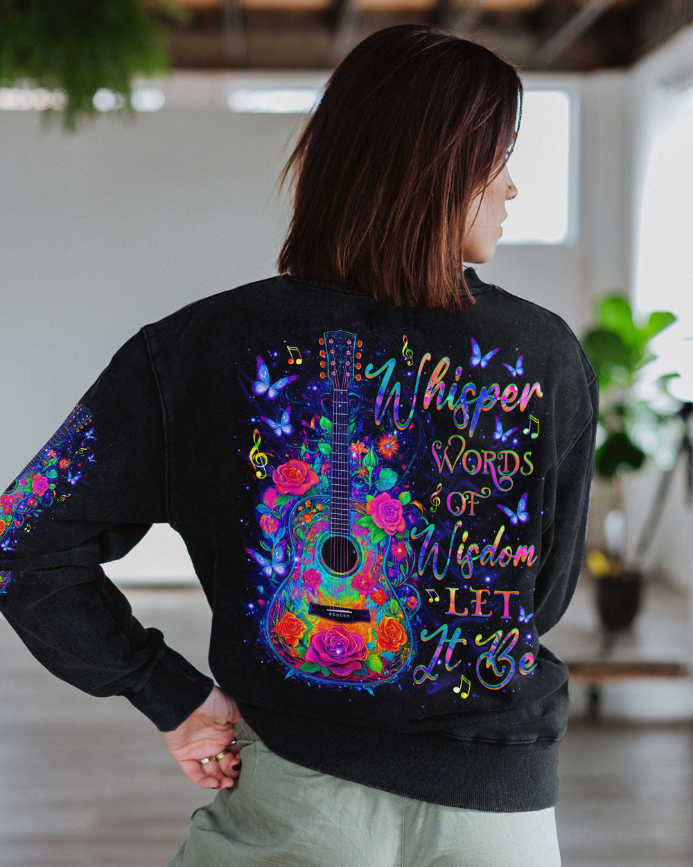 Whisper Words of Wisdom _E2_80_93 Let It Be Colorful Guitar Musical Tee AOP Shirts _9_ 9H3F3