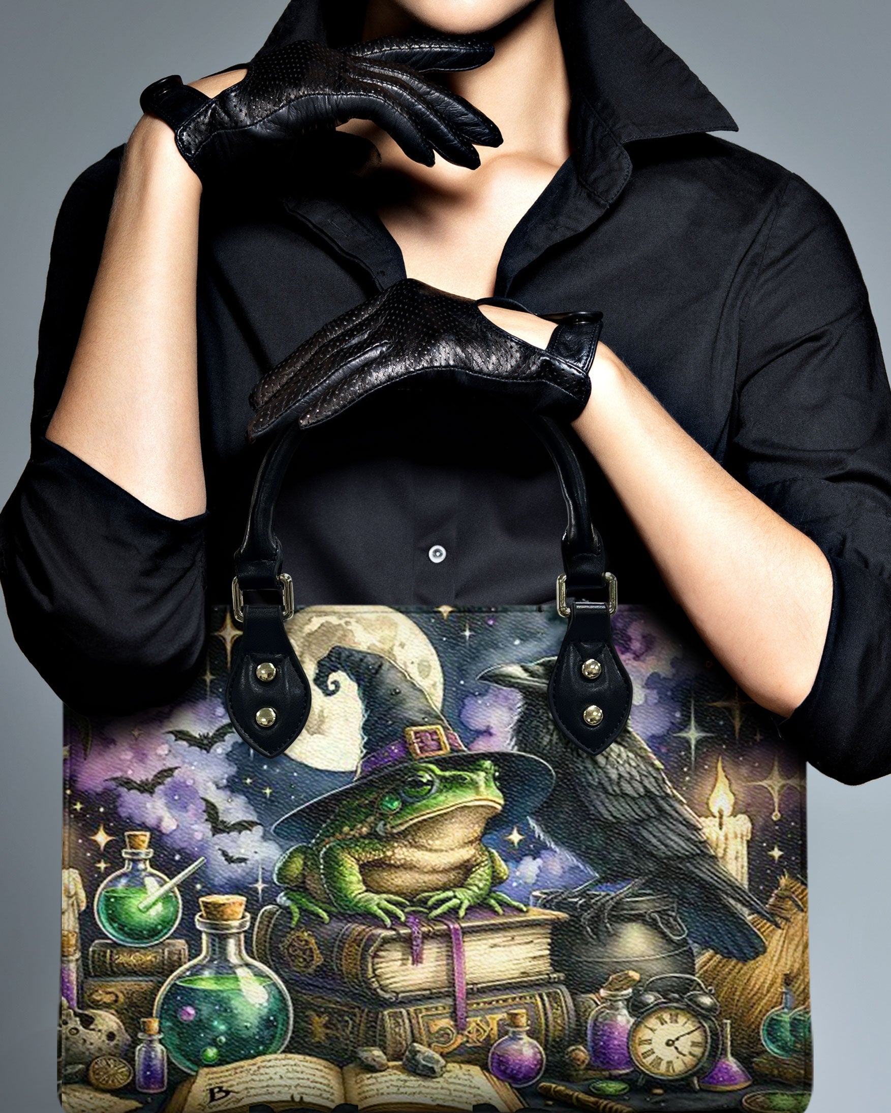Witch Frog Halloween Magic Gothic Leather Bag _9_ BObzO