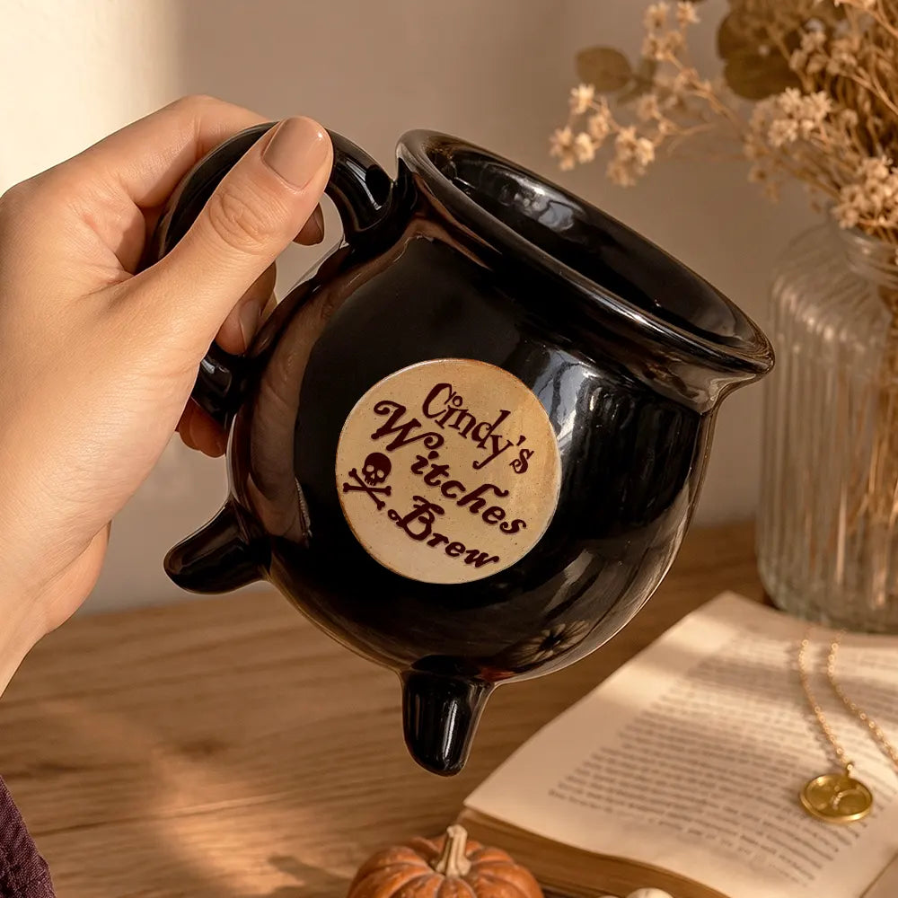 WitchesBrewHalloweenStyle PersonalizedCauldronMug AN051 CIN4772 Web4