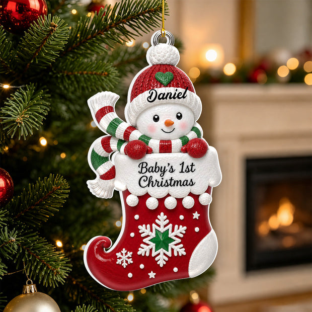 Sweetest Gift Beneath The Tree - Personalized 3D Acylic Ornament - Chrismas Gift For Family