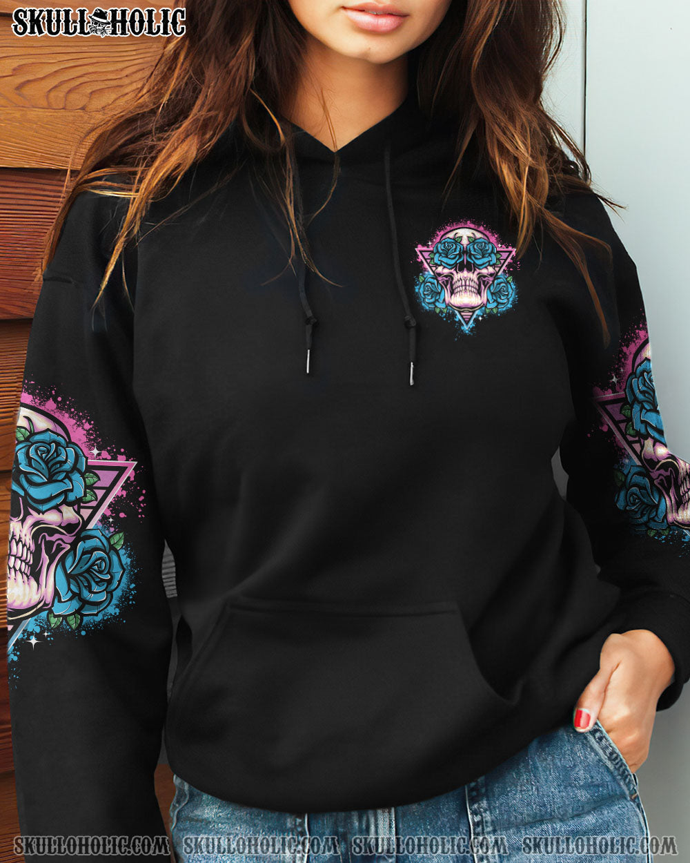 You Couldnt Handle Me Even If I Came with Instructions Neon Blue Rose Graphic AOP Shirts _2_ miNqf