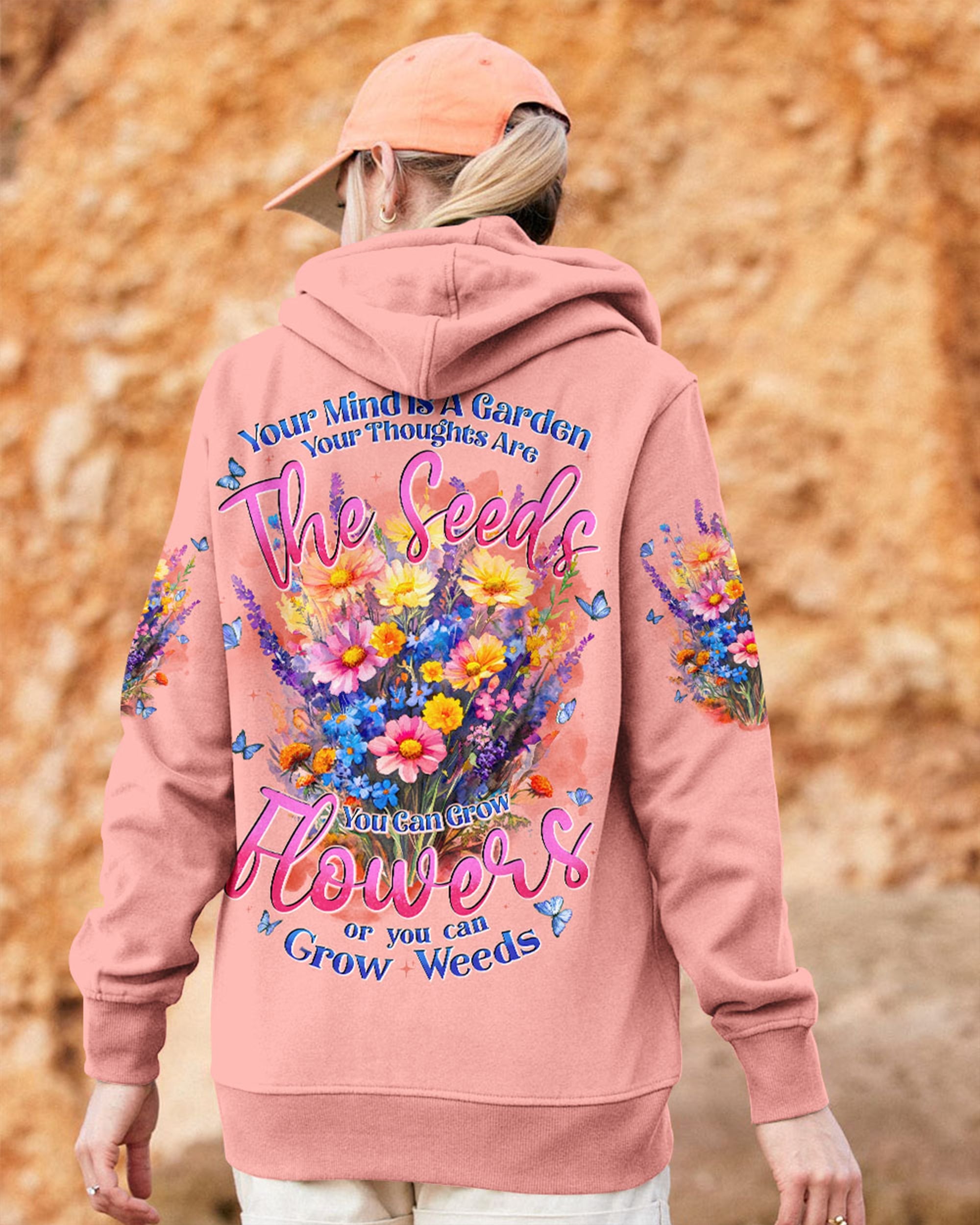 Your Mind Is a Garden You can grow Flowers or Weeds Floral Graphic with Positive AOP Shirts _2_ KJtWJ