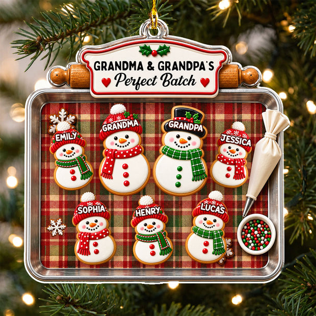 My Grandkids My Joy - Personalized Acrylic Ornament - Gift For Family