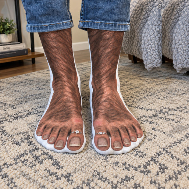 Fancy Toe Rings - Personalized Crew Socks - Gift For Her