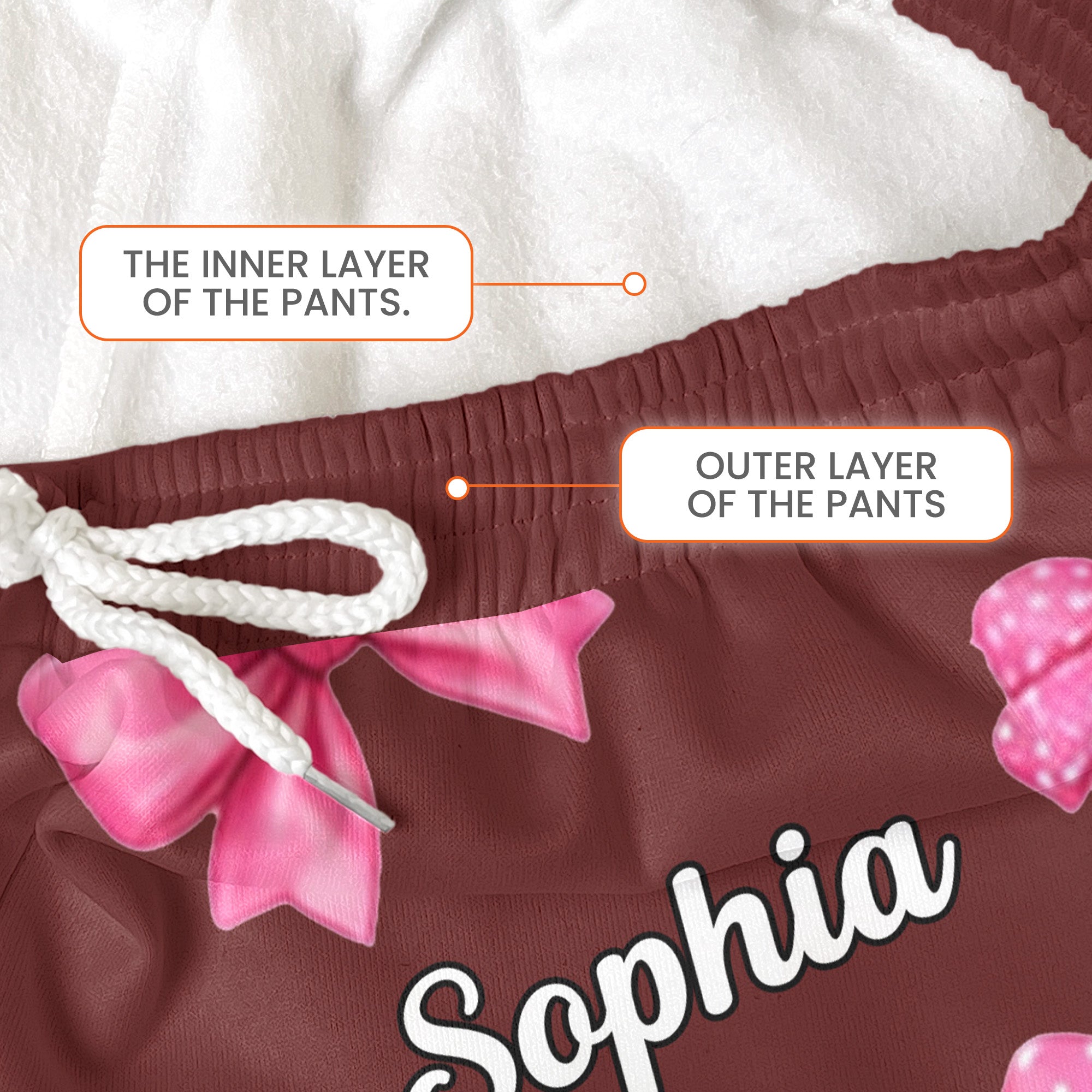 coquette bow hockey custom name number gift for hockey player hockey team personalized lounge pants 8