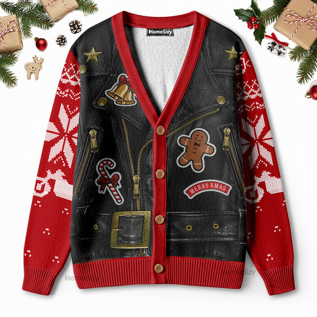 Oh What Fun It Is To Ride Motorcycle - Christmas Gift For Adults - 3D Ugly Christmas Cardigan QT309562