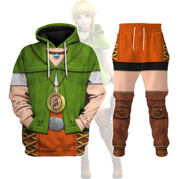 Linkle Attire Unisex Hoodie Sweatshirt T-shirt Sweatpants Cosplay ZDHS09 HSZD004