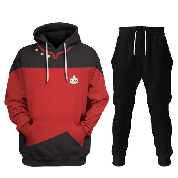 The Next Generation Red T-shirt Hoodie Sweatpants Apparel STHS009 PT312038