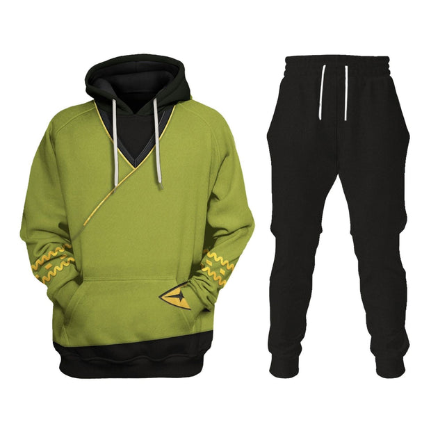 TOS Kirk Green Tunic Cosplay Costume - Hoodie Set STHS007 PT402027