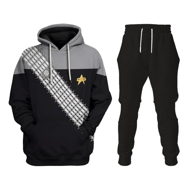 DSN Worf Gray T-shirt Hoodie Sweatpants Apparel STHS068 HSSK030