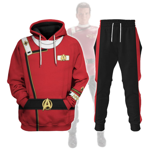 Admiral James T. Kirk Costume Officer Hoodie Sweatshirt T-Shirt Sweatpants Apparel STHS001