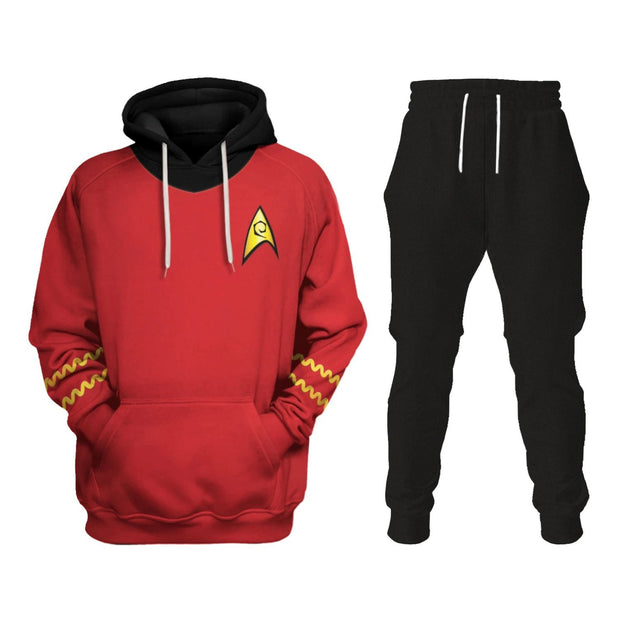 The Original Series Scott Red T-shirt Hoodie Sweatpants Apparel STHS045 HSSK020