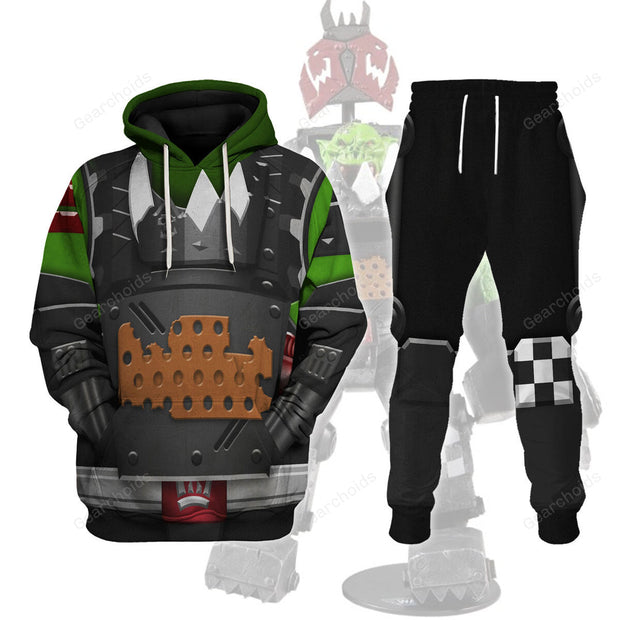 Warhammer Ork Meganob with Buzzsaw Mega Action - Costume Cosplay Hoodie Sweatshirt Sweatpants QT4121801