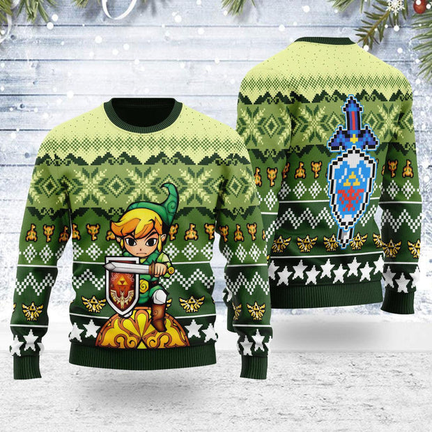 Christmas Sweater Art from The Wind Waker 03 UGLZD003 LOZD