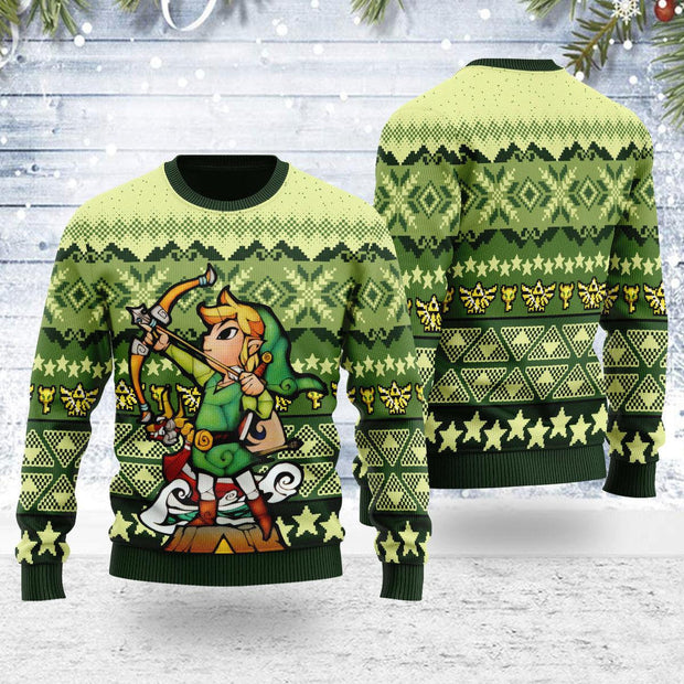 Christmas Sweater Art from The Wind Waker 04 UGLZD004 LOZD