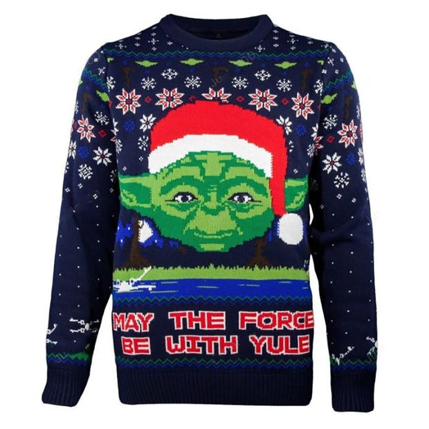 Stwa Yoda May The Force Be With Yule Ugly Christmas Sweaters QT5112401