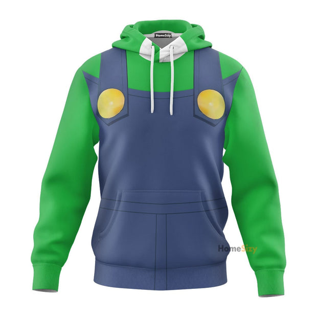 Luigi Custom Cosplay Costume Hoodie QT208563Hf
