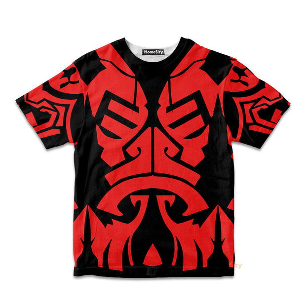 3D Stwa Darth Maul TZip Custom Cosplay Costume Kid Tshirt QT211026Hf